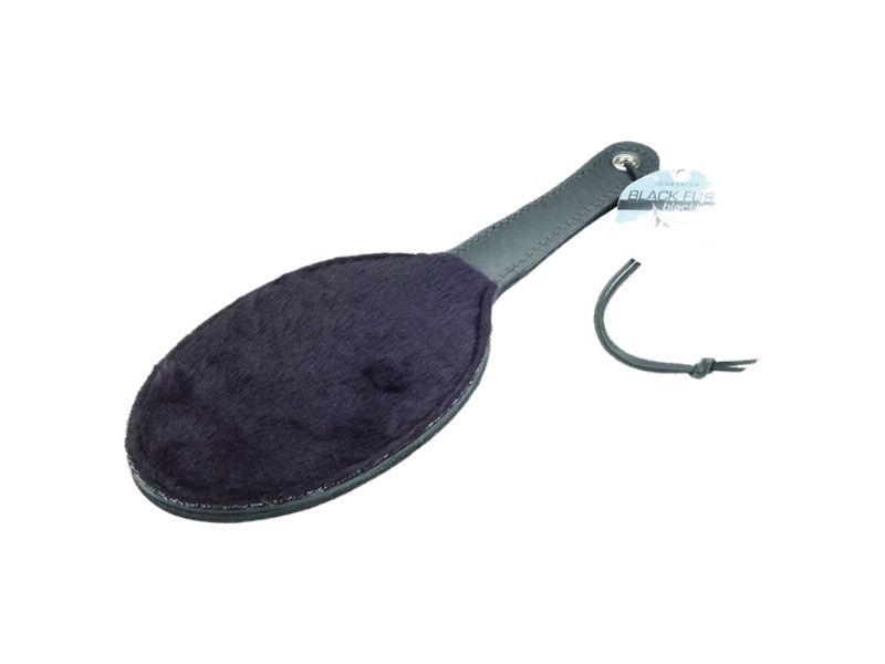 Black Fur Line Ping Pong Paddle