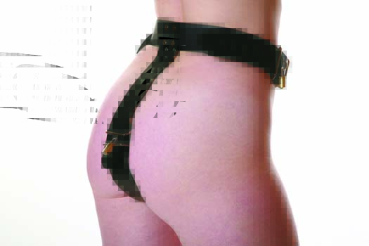 Female Chastity Belt - Back Strap - One Lock