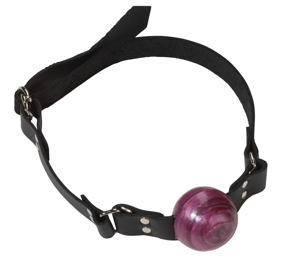 Ball Gag - Small Ball - D Ring - Purple Ball