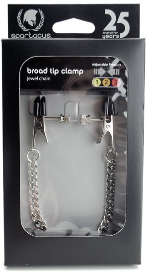 Adjustable Broad Tip Clamps - Jewel Chain