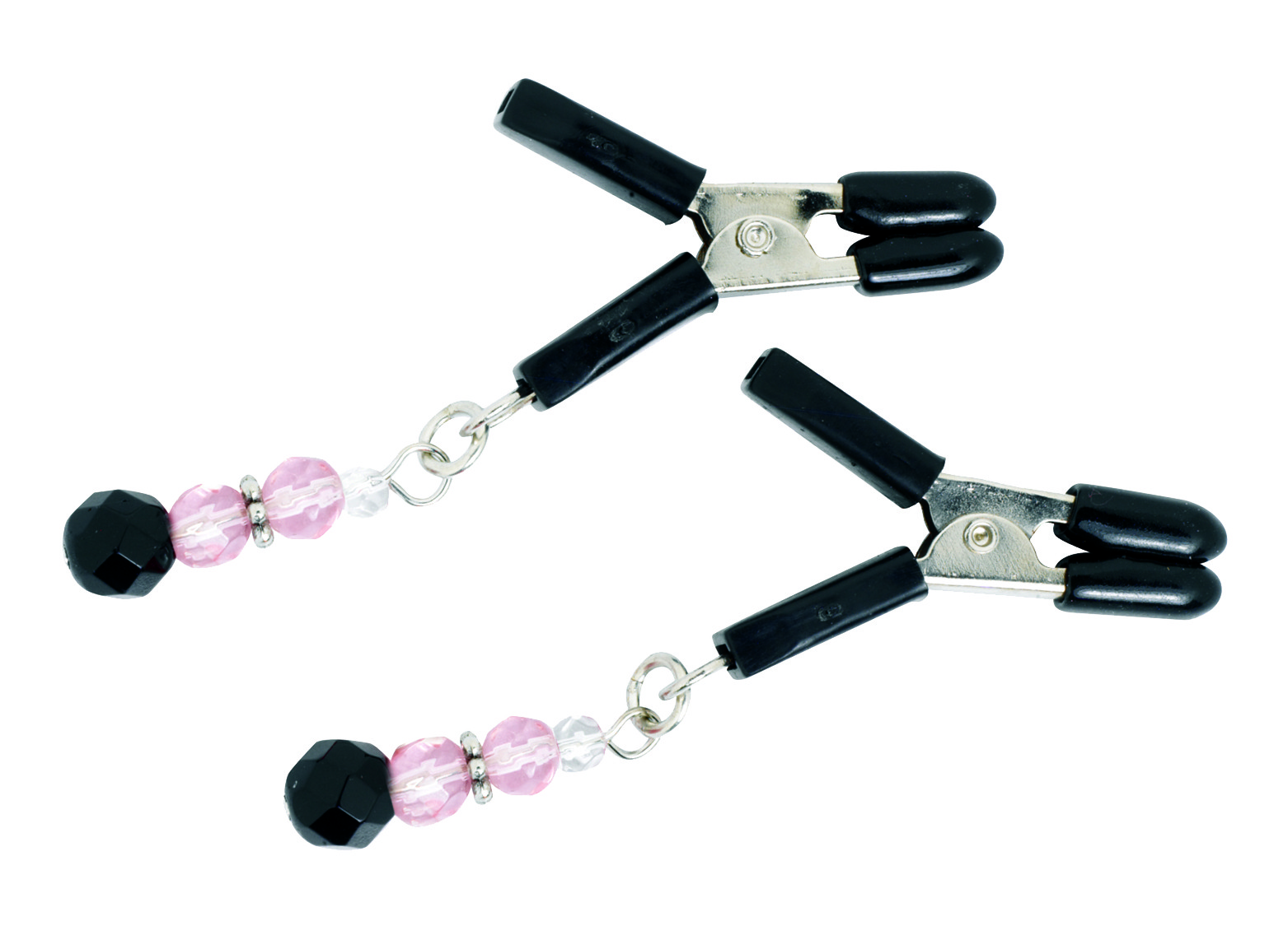 Pink Beaded Clamps - Jumper Cable