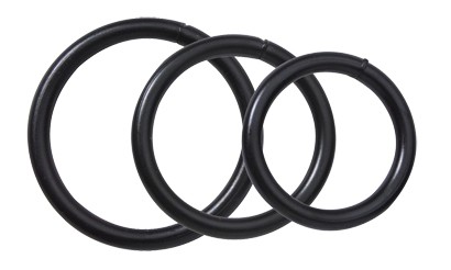 Black Steel C Ring Set