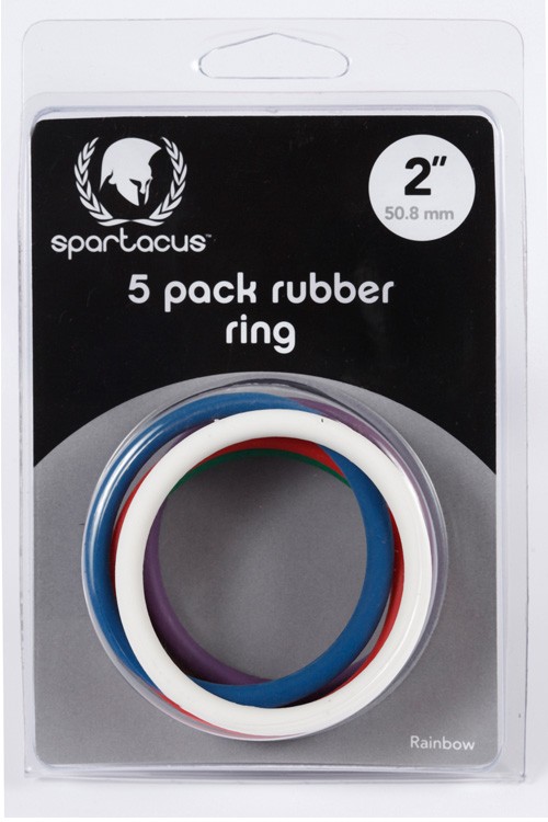 Rainbow Rubber C Ring 5 Pack - 2 in 5.08 cm