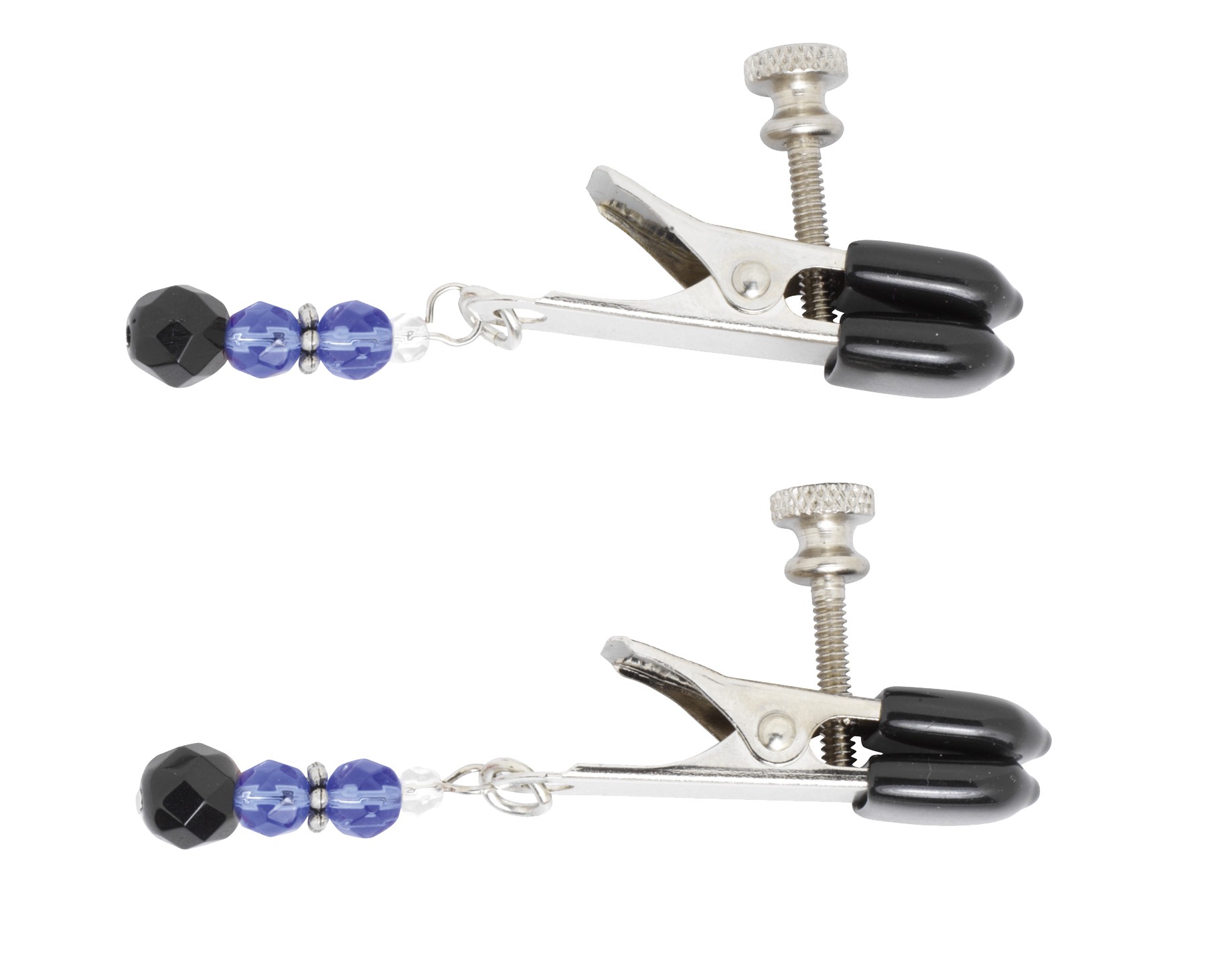 Blue Beaded Clamps - Adjustable Broad Tip
