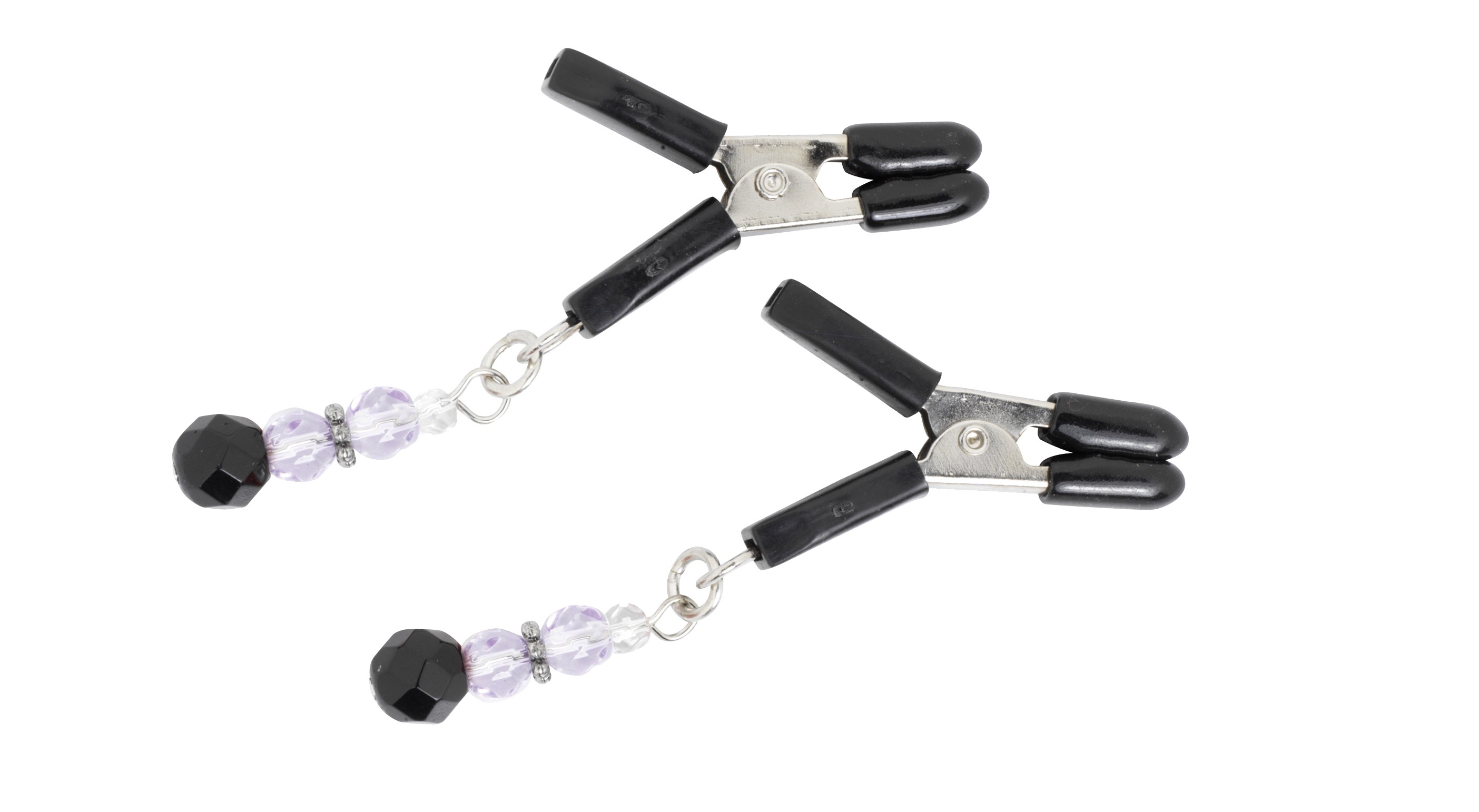 Purple Beaded Clamps - Jumper Cable