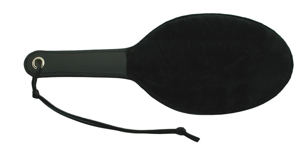 Black Fur Line Ping Pong Paddle