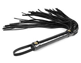 FAUX GLOSSY LEATHER FLOGGER