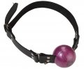 Ball Gag - Large Ball - D Ring - Purple Ball