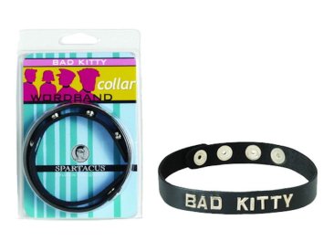 Wordband Collar - BAD KITTY