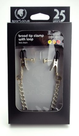 Adjustable Broad Tip Clamps with Loop - Link Chain