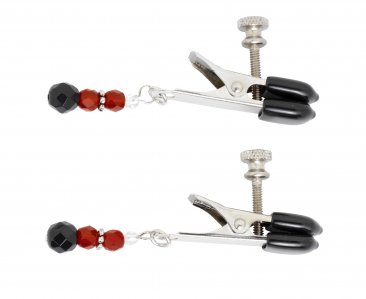 Red Beaded Clamps - Adjustable Broad Tip