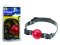 Rubberline Gag - Large Ball - D Ring - Neoprene Strap, Red Ball